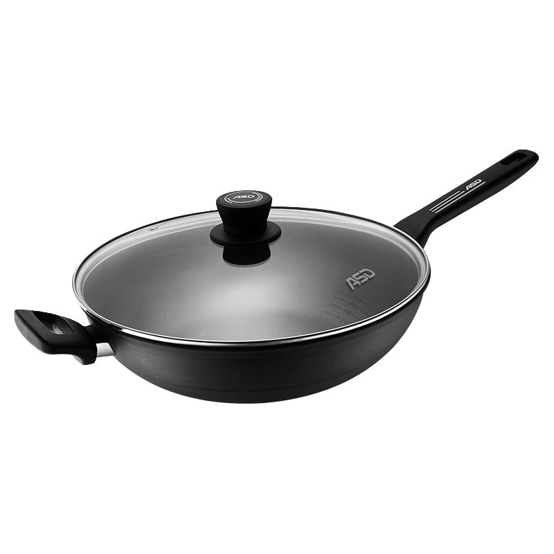 ASD 爱仕达 YOUNG系列 CL32B1WG 炒锅(32cm、不粘、铝合金、红色)