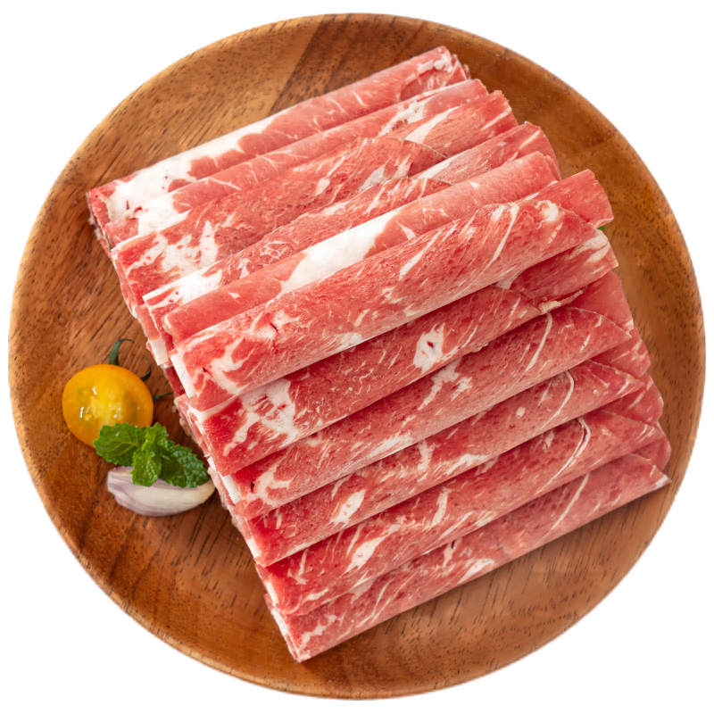 元牧希新西兰原切羔羊肉卷1000g/袋羊肉片火锅烤肉炖煮食材冷冻生鲜