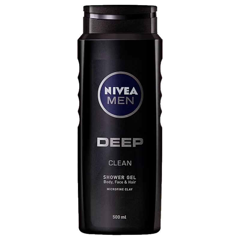 妮维雅（NIVEA）沐浴露男士沐浴液香味留香洗头三合一洗发身体沐浴油 木质香三合一/矿泥醒体500ml*2