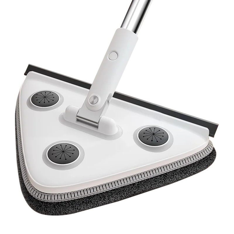 佳帮手2024款家用三角拖把天花板擦平板拖把柜子墙壁墙面清洁一拖净 三角拖把【共4块纤维绒布】