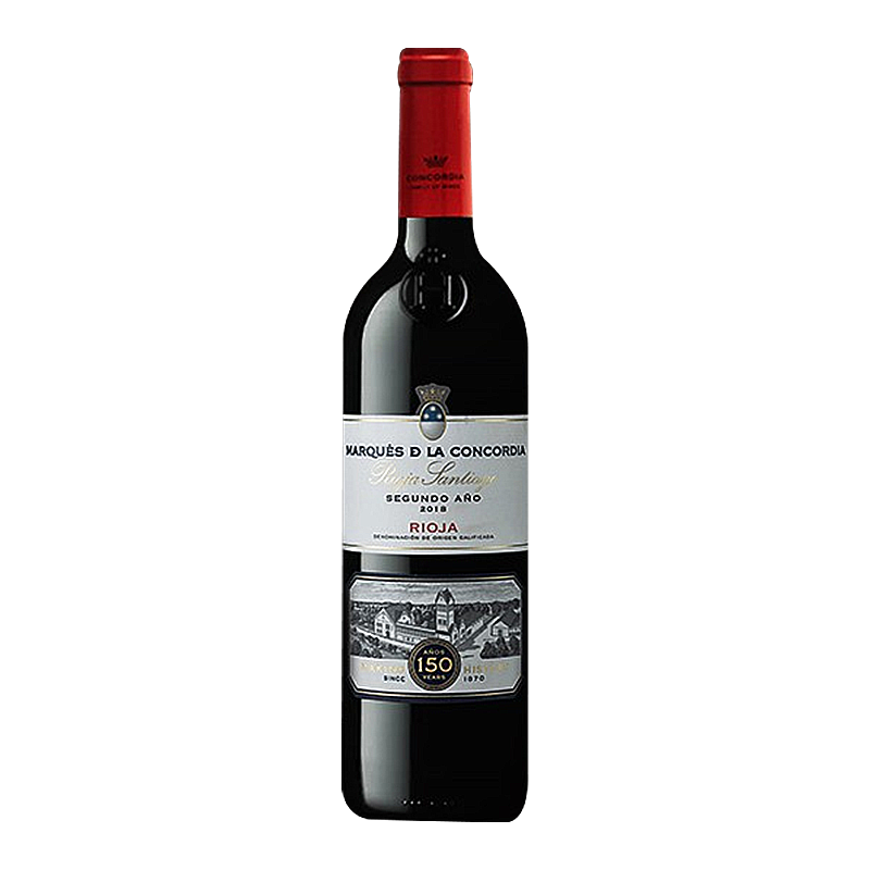MARQUÉS DE LA CONCORDIA 康科迪亚侯爵酒庄 西班牙原瓶红酒 康科帝亚干红葡萄酒 150周年纪念款