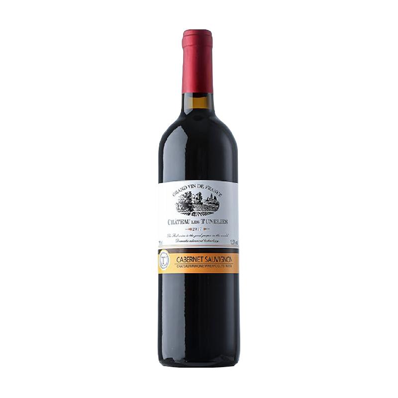 图利斯法国原酒红酒干红葡萄酒单支畅饮750ml