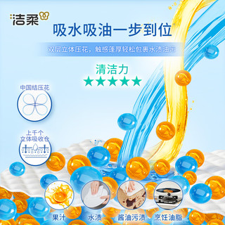 洁柔厨房纸巾悬挂抽式吸水吸油2层200抽厨房纸家用抽取式纸巾大包实惠 厨房挂抽 2层 200抽*4提 吸水吸油