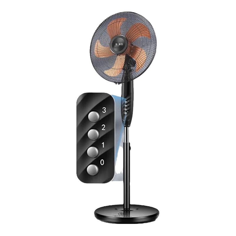 华生落地扇台地两用电风扇大风力商务扇家用电风扇工厂宿舍强力风扇 4档强风 12寸商务扇