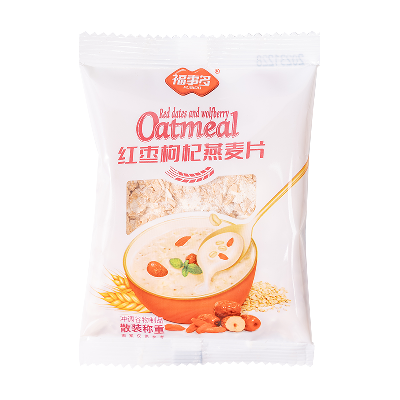 福事多红枣枸杞燕麦片30g*1袋即食冲饮麦片早餐代餐饱腹