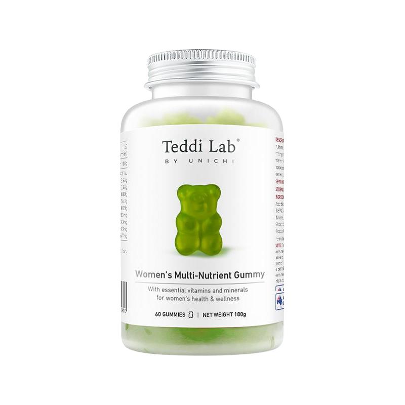 UNICHI 海盐养发小熊软糖60粒*3瓶周期装 teddilab软糖生物素维生素b养发护发周期装 年货 送礼