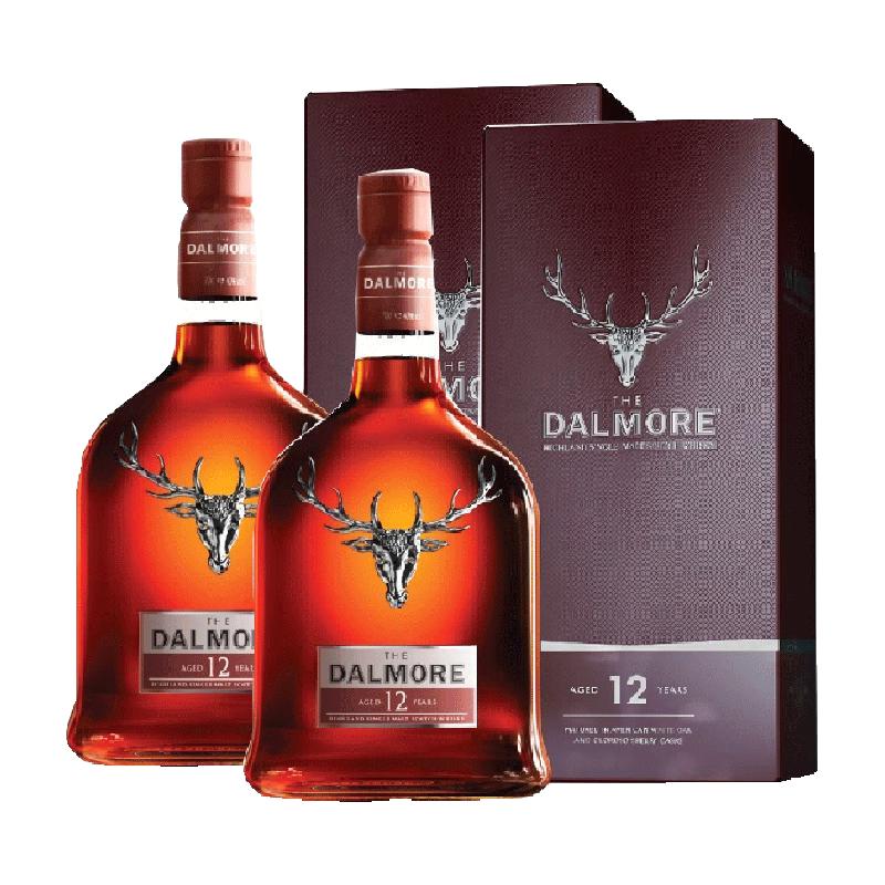 THE DALMORE 大摩 DALMORE/大摩12年单一麦芽苏格兰威士忌700ml*2瓶