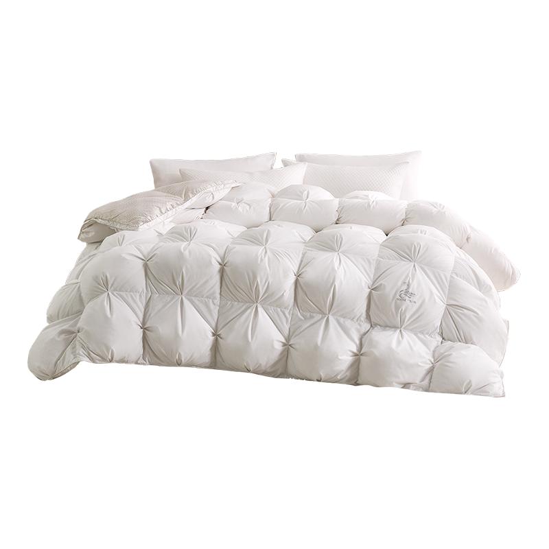 LOVO 乐蜗家纺 乐蜗 家纺 罗莱生活LOVO乐蜗羽绒被95白鹅绒被子冬被春秋被鹅绒被加厚被芯暖