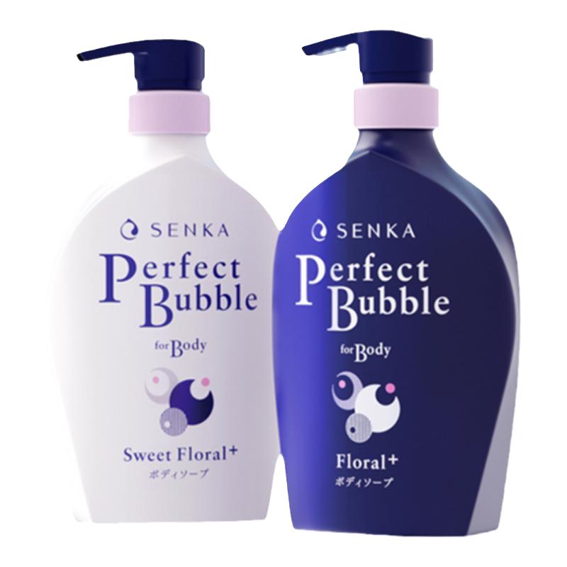 SENKA 珊珂 资生堂senka 泡沫沐浴露花香加强型 500ml 丝滑美肌