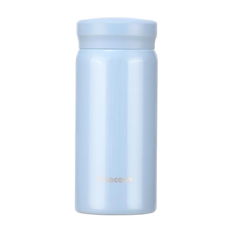 Peacock日本孔雀迷你小保温杯女士高颜值2024便携口袋杯200ml