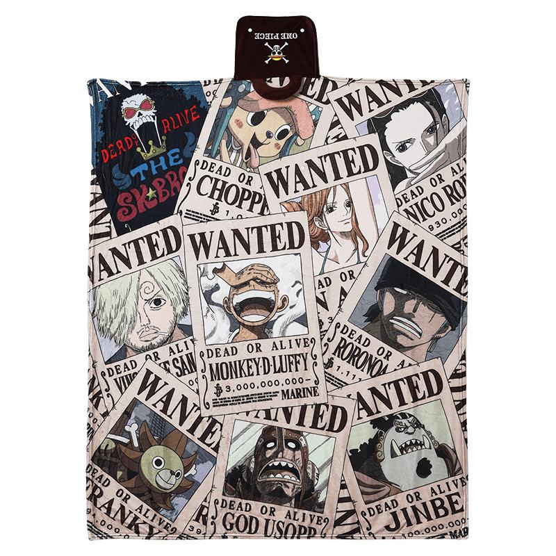 名创优品（MINISO）海贼王系列手提休闲毯毛绒毯子办公室空调毯午睡毯四季152*127cm 丨海贼王休闲毯