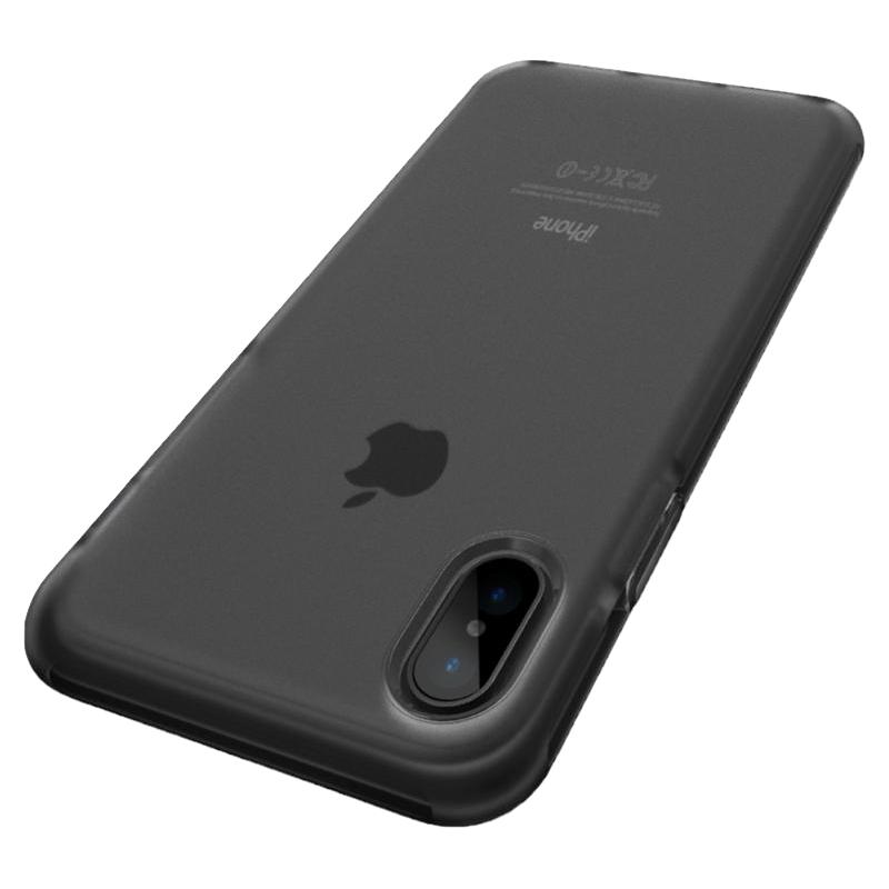 ROCK 洛克 苹果X手机壳iphonex手机套XS Max防摔iphone xr xmax男全包新款透明硅胶女黑色磨砂网红款潮牌软壳保护套