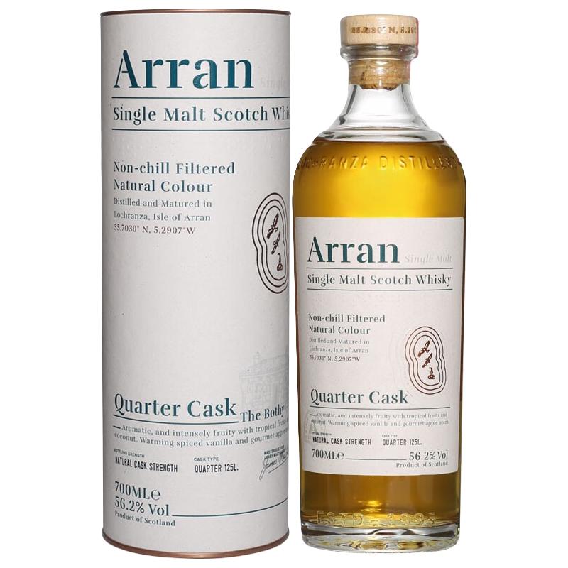 Arran 艾伦 单一麦芽威士忌700ml 苏格兰 原装进口 洋酒 艾伦宝仕四分之一桶强威士忌