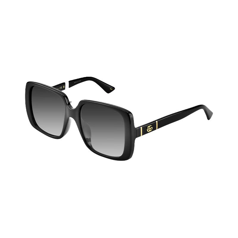 古驰（GUCCI）墨镜女士时尚经典大框太阳眼镜方框防晒素颜GG0632SA 001 56 