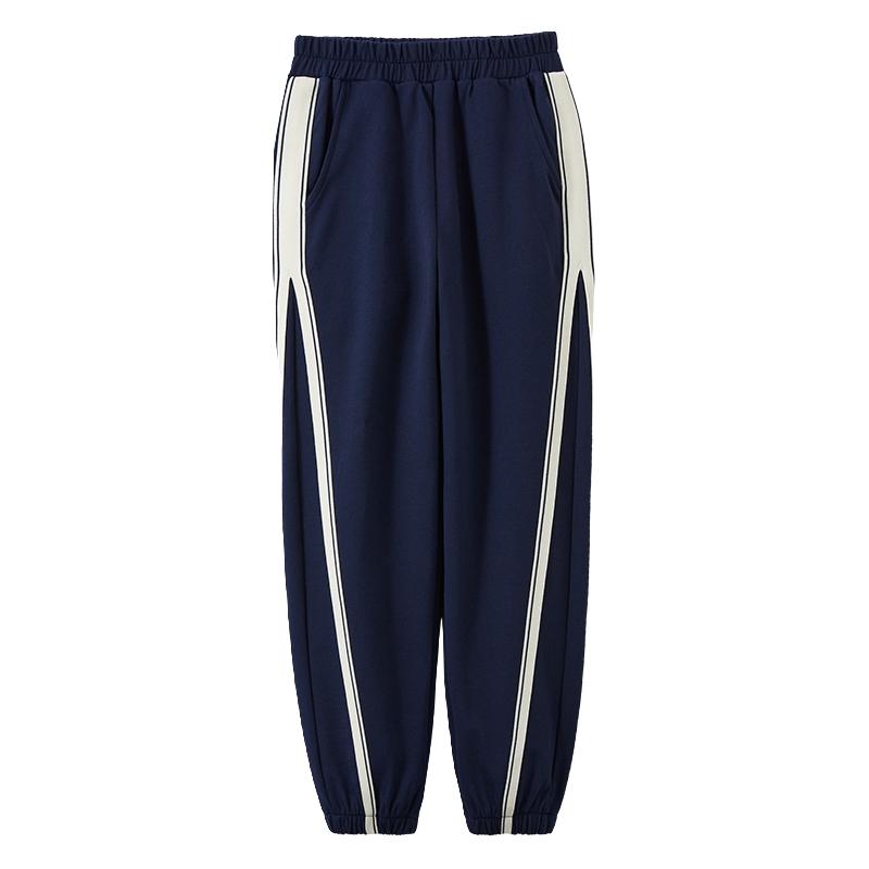 歌瑞家儿童针织卫裤男女孩运动长裤2025春季休闲裤子