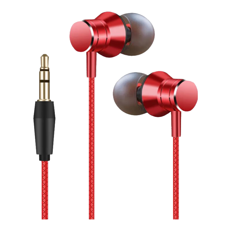 纽曼 XL30 3.5mm接口 入耳式监听耳机 红色