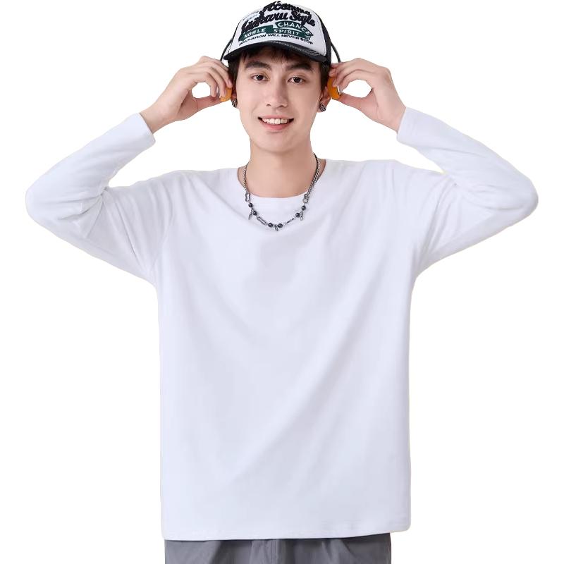 班尼路白色保暖内衣男女士加厚加绒德自发热修身内穿打底衫秋衣LF