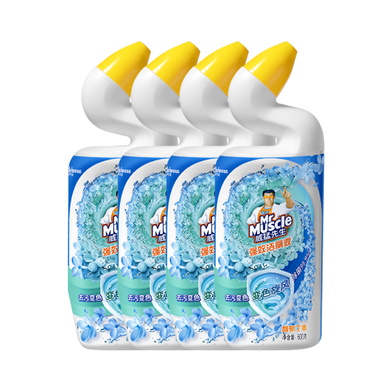 威猛先生 Mr Muscle 强效洁厕液 丁香香型 600gX4瓶