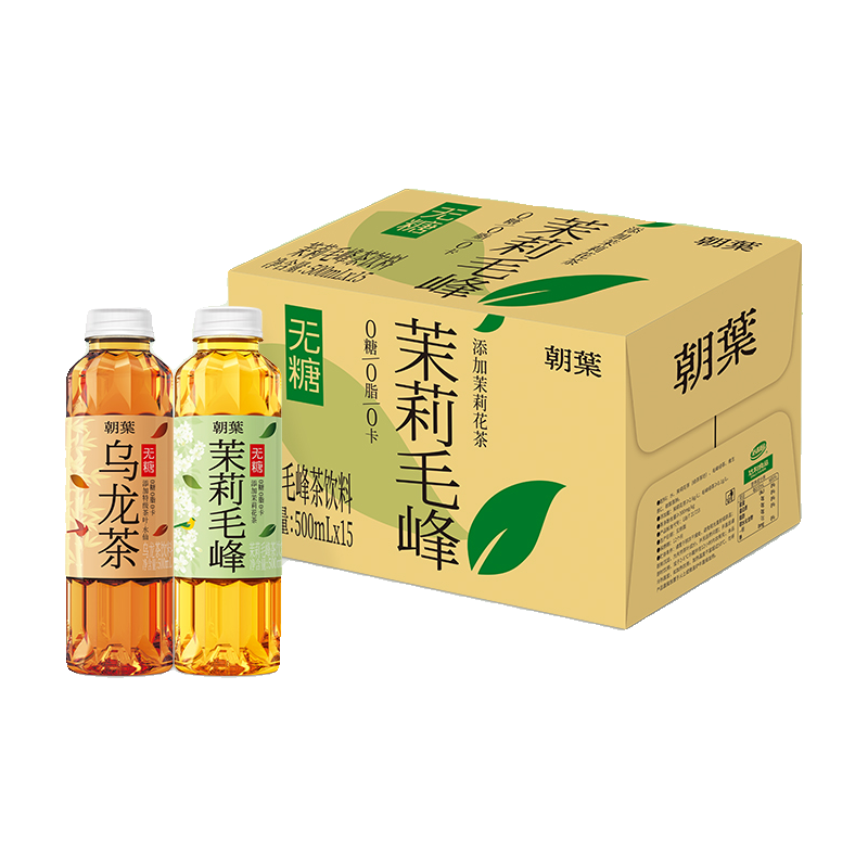 达利园朝叶无糖纯茶 乌龙茶0糖0脂0卡茶饮料 年货饮料整箱装