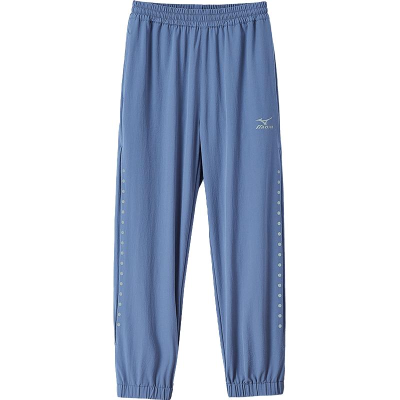 美津浓 Mizuno【侧面网布透气散热】儿童裤子男夏季薄款运动裤男大童长裤防蚊