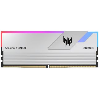 PREDATOR 宏碁掠夺者 炫光星舰系列 海力士A-Die DDR5 6000MHz RGB 台式机内存 灯条 星光银 32GB 16GBx2 C28