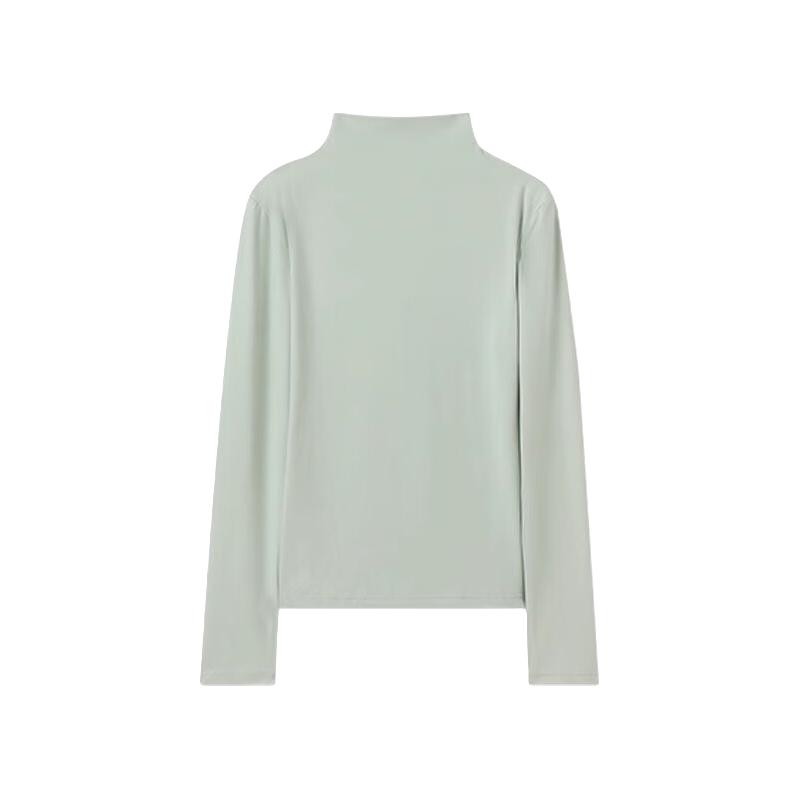 六只兔子（six rabbit）6RBI椰油美肤肌底衣早秋薄款打底衣百搭高领秋衣内搭外穿显瘦修身 薄荷绿 L 80-120