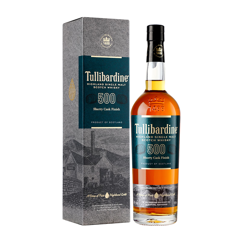 TULLIBARDINE 图里巴丁（Tullibardine）勃艮第桶雪莉桶 单一麦芽苏格兰威士忌 500雪莉桶700ml