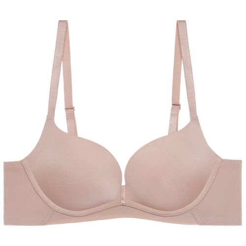 Aimer 爱慕 裸感减压文胸女光面无钢圈软支撑稳定内衣