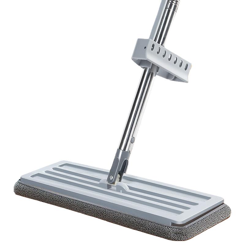 百世优品免手洗平板拖把办公室木地板懒人墩布家用吸水托地把清洁拖地 40cm免手洗平拖4布【包棉护手】