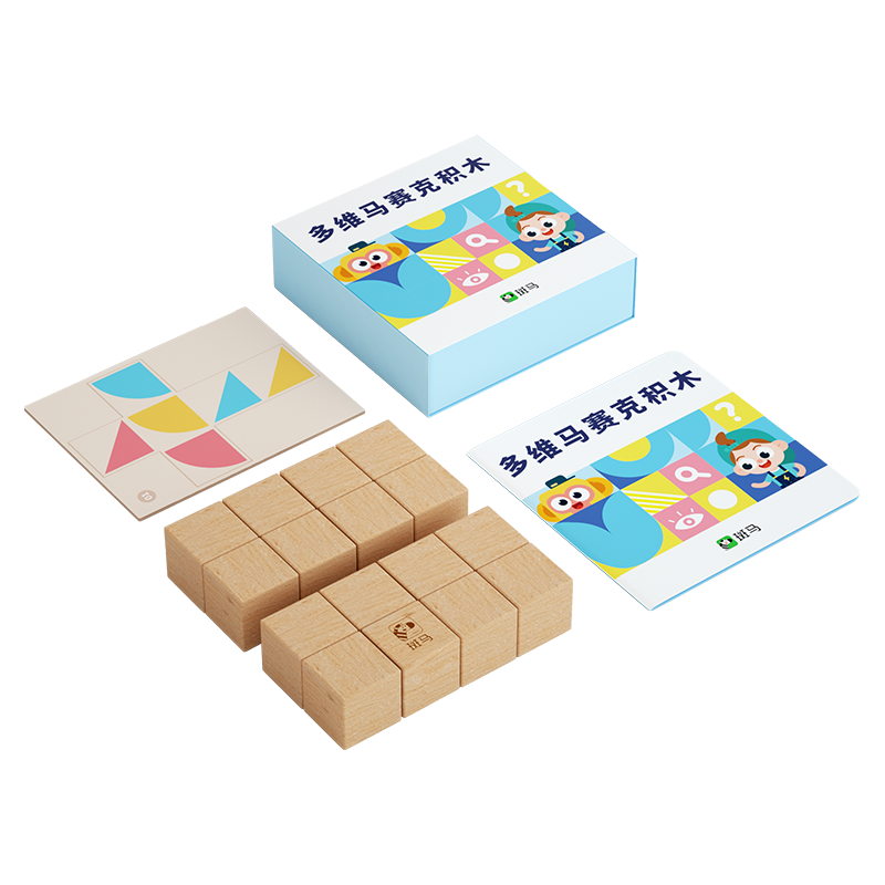 MingTa 铭塔 多维马赛克积木玩具16粒+16张贴纸+图册（彩盒装）