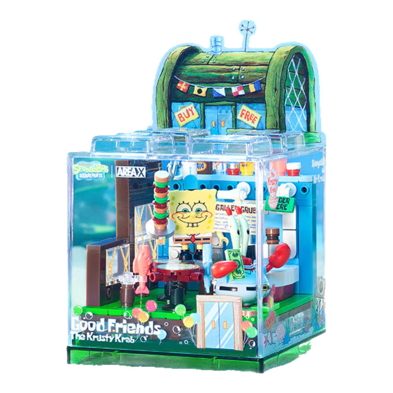 AREAX X砖区 海绵宝宝系列 AB0026 蟹老板的蟹堡王