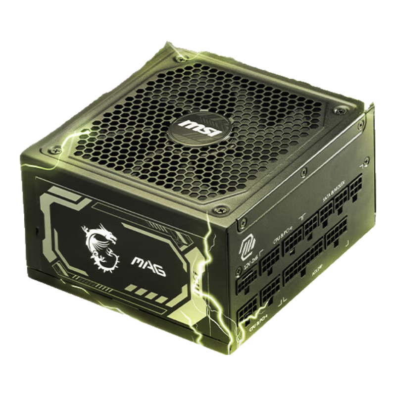 微星（MSI）MAG A1000GL额定1000W金牌全模组电源 ATX3.1/原生16PIN/原生PCIE5.1/七年保障/适配4080super显卡