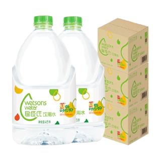 88VIP：屈臣氏 高温蒸馏水敷脸饮用水4.5L*4桶*3箱