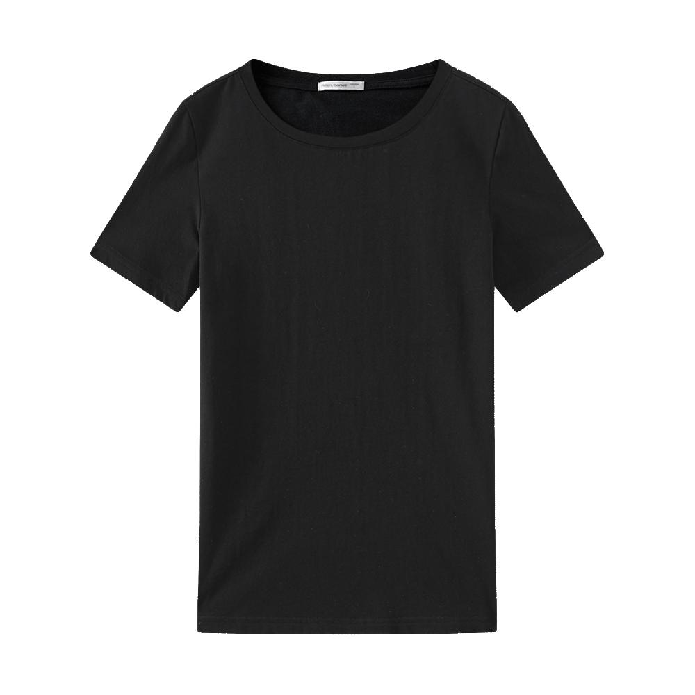 女t恤短袖夏季百搭T恤女清新温柔纯色日常质感t恤女士短袖