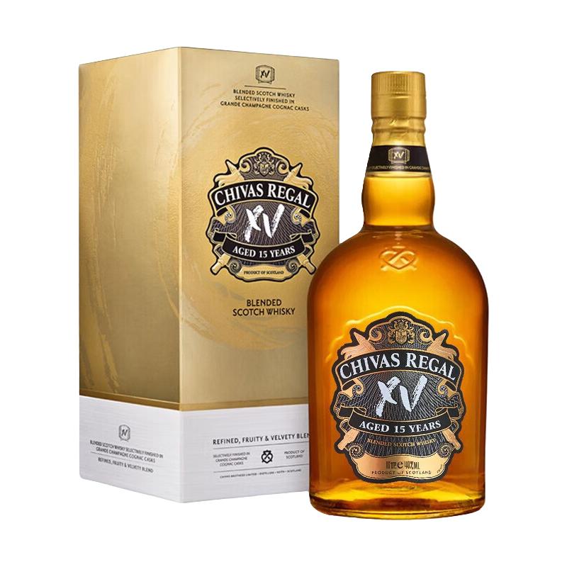 CHIVAS 芝华士 15年 CHIVAS XV 苏格兰 调和威士忌 40%vol 1L