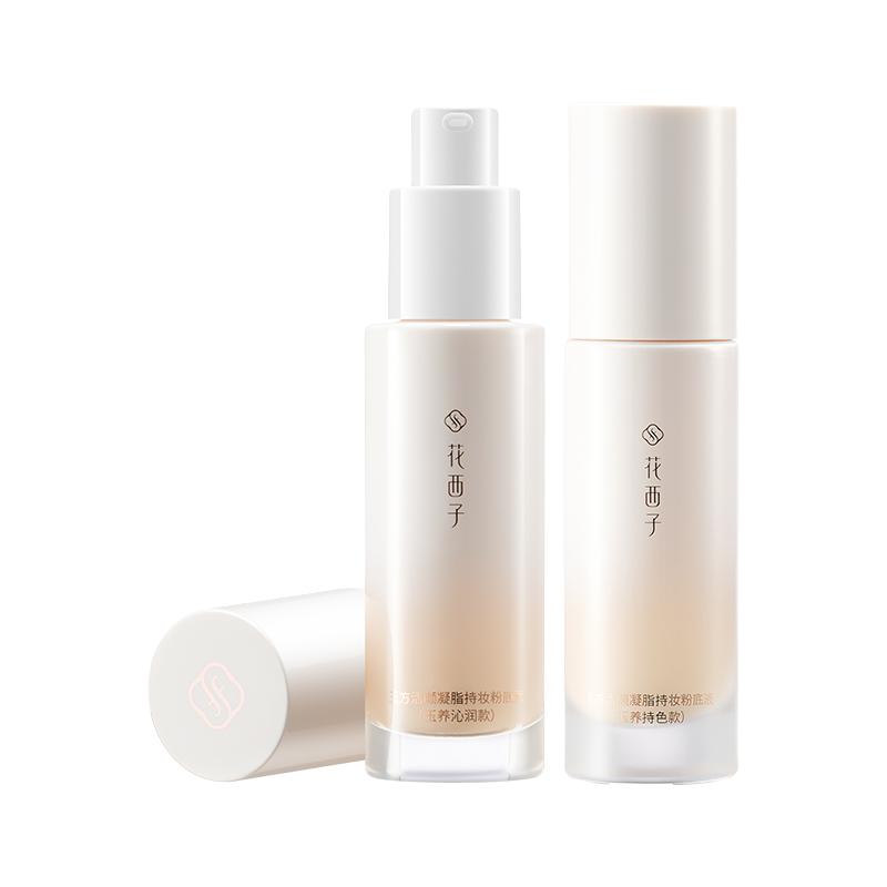 花西子好气色粉底液干皮混油皮遮瑕持久不脱妆气垫女 【干皮知音-沁润款】L15粉调亮白色