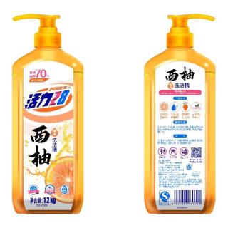 活力28 洗洁精西柚1.2kg*2瓶护手可洗果蔬厨房去油家用正品旗舰店