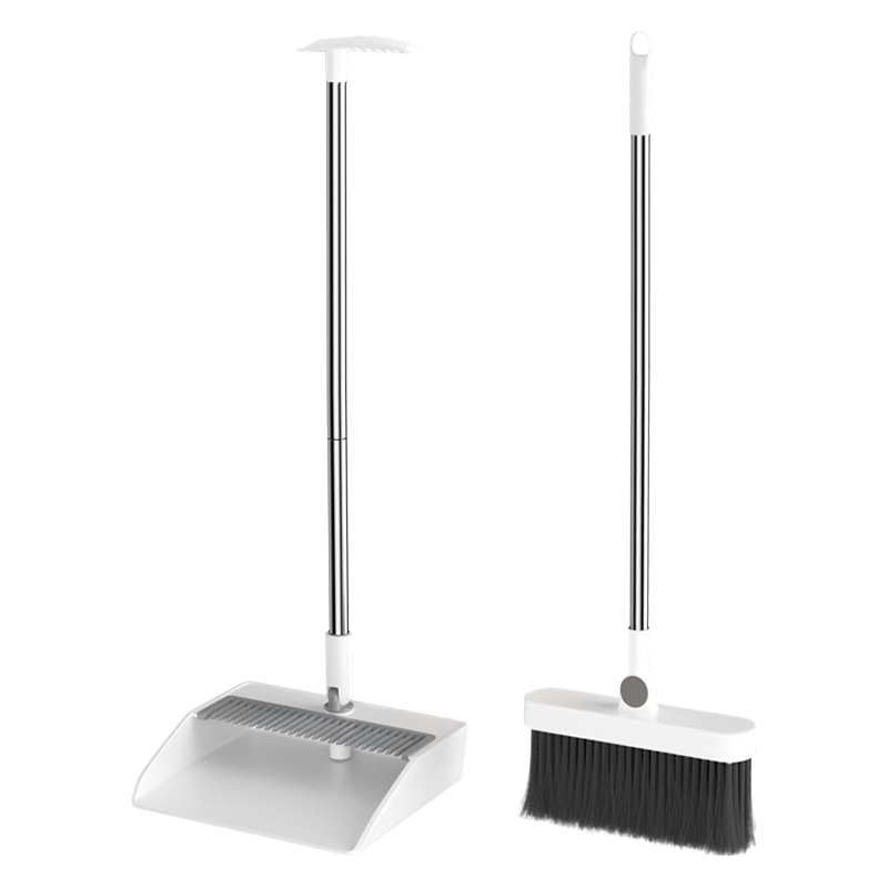 雅高 扫把簸箕套装组合 家用软毛扫地扫头发可折叠扫帚