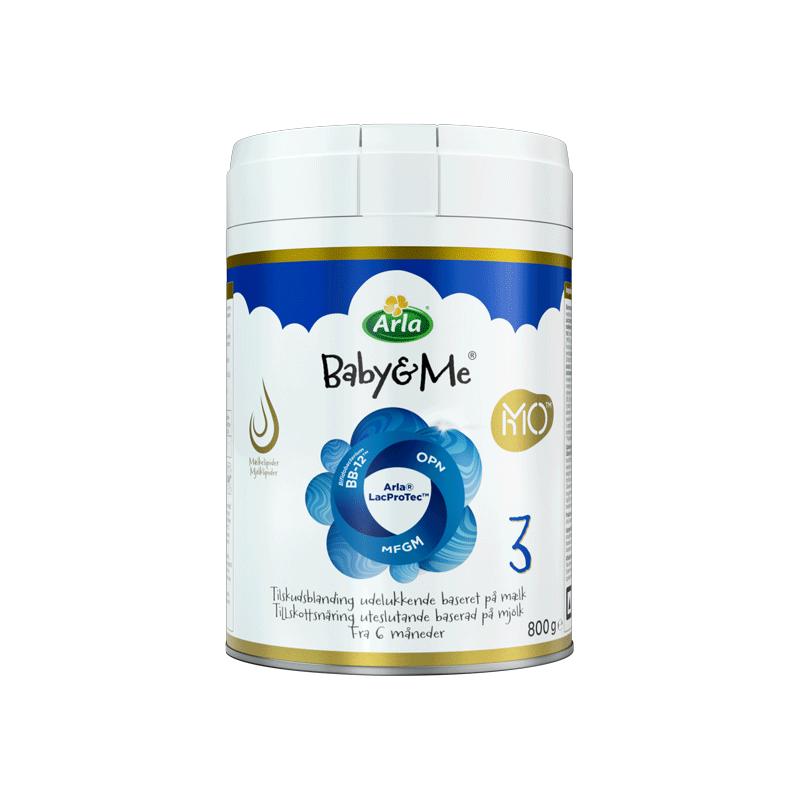 (Arla)丹麦5HMO极光蓝罐 含益生菌 婴幼儿奶粉 3段800g*6罐【效期26年6月】