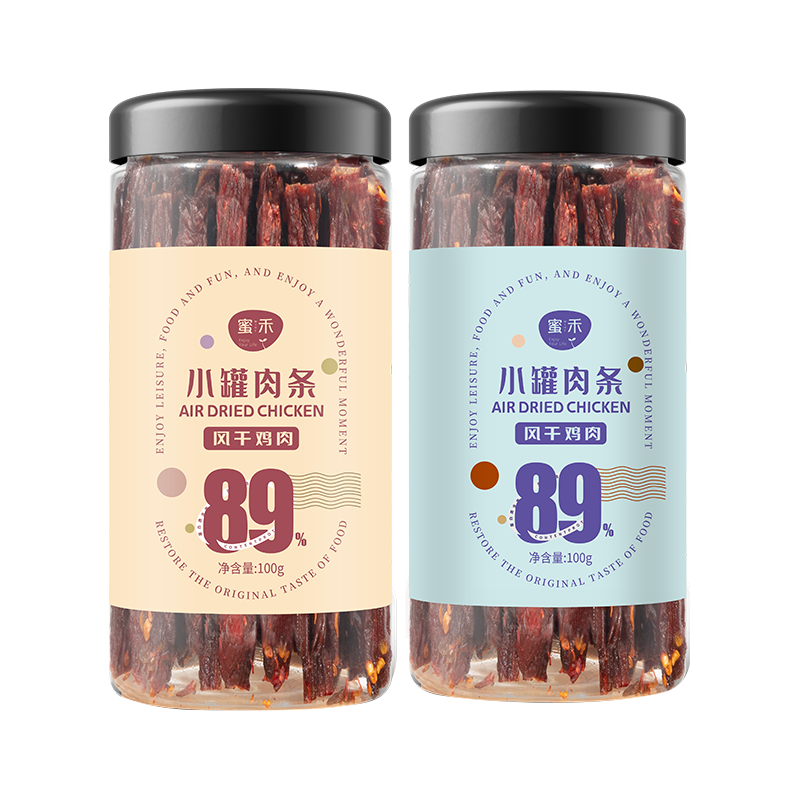 蜜禾风干鸡胸肉干肉脯条高蛋白减低肥即食休闲饱腹代餐小零食年货 麻辣味 250g