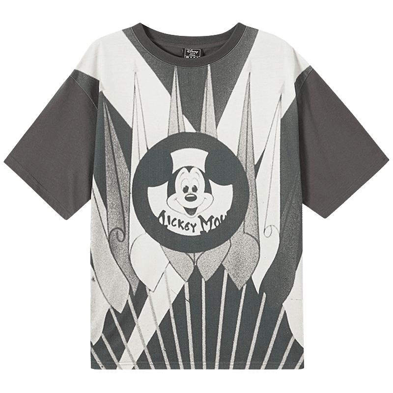 【米奇联名】t恤女胶片印花联名潮流短袖t恤女士t恤