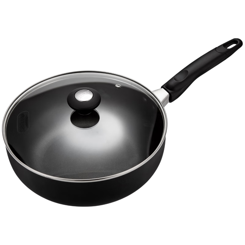 美亚（MEYER）酷乐系列炒锅 不粘锅具炒菜轻油烟明火电磁炉适用洗碗机可用 圆盖款【洗碗机可用】 30cm