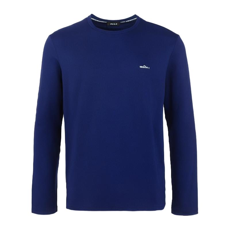 柒牌男士保暖上衣防螨抗菌打底衣圆领薄款秋冬t恤衫男式秋衣