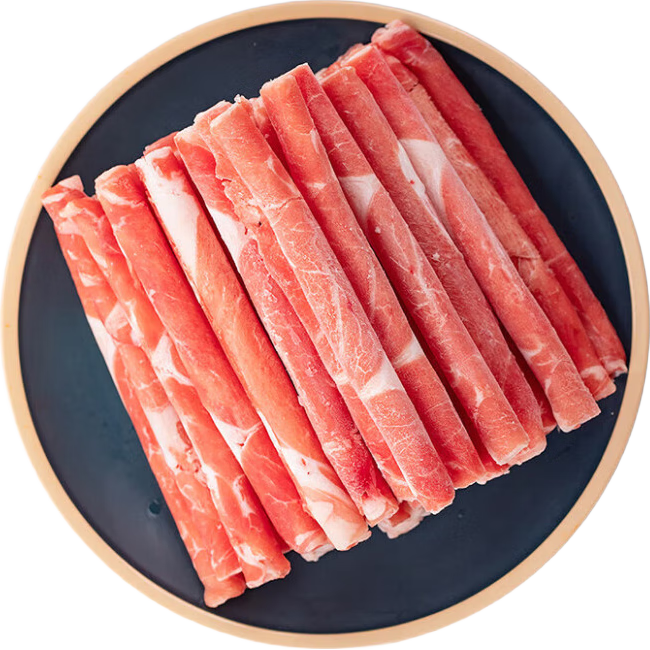 草原领头羊内蒙古原切羔羊肉卷1.5kg(500g*3盒) 火锅食材 冷冻肥羊卷羊肉片