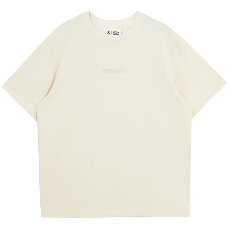杰克琼斯 男女款重磅短袖T恤 223101106