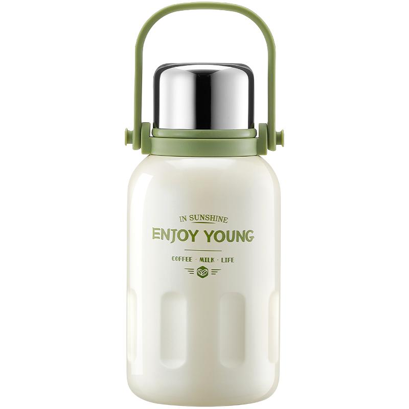 九阳保温杯大容量水杯男女生316L不锈钢茶水分离保温水壶餐