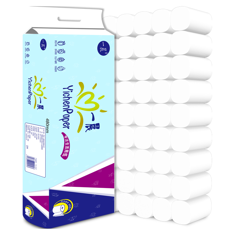 一晨 原木卫生纸家用卷纸4层加厚母婴适用纸巾 原木14卷特惠装