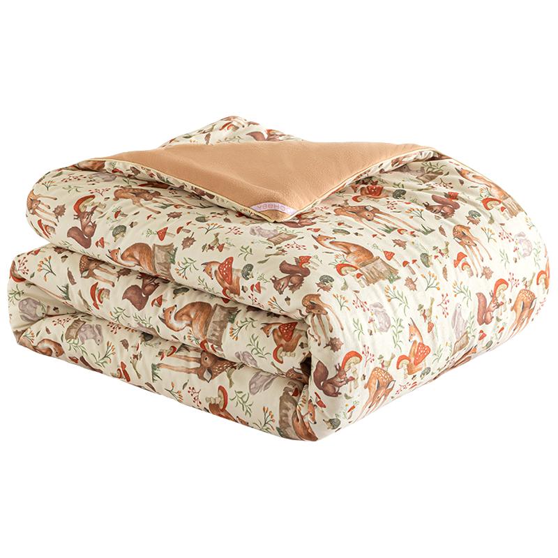 英氏乐享小猪佩奇联名款A类母婴黄油奶盖被抑菌婴幼儿保暖小被子