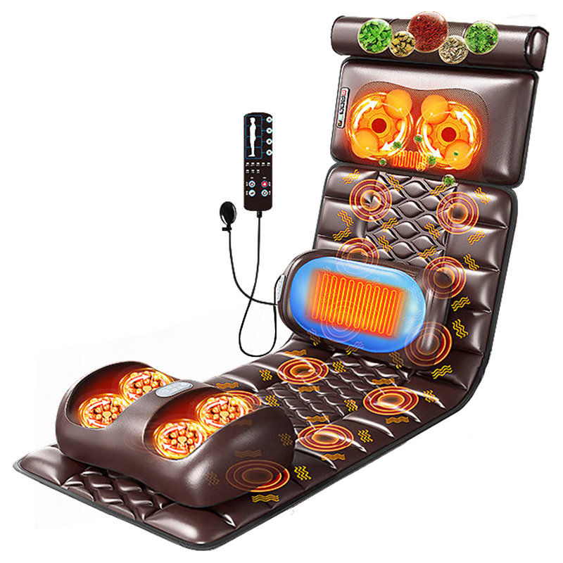 AUX 奥克斯 按摩器按摩垫AJA-12D-809 颈椎腰部背部 家用全身揉捏按摩仪坐垫床垫