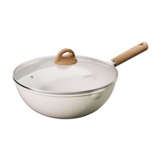 88VIP：爱仕达 CL24S29WG组合 不粘炒锅 24cm 麦饭石色